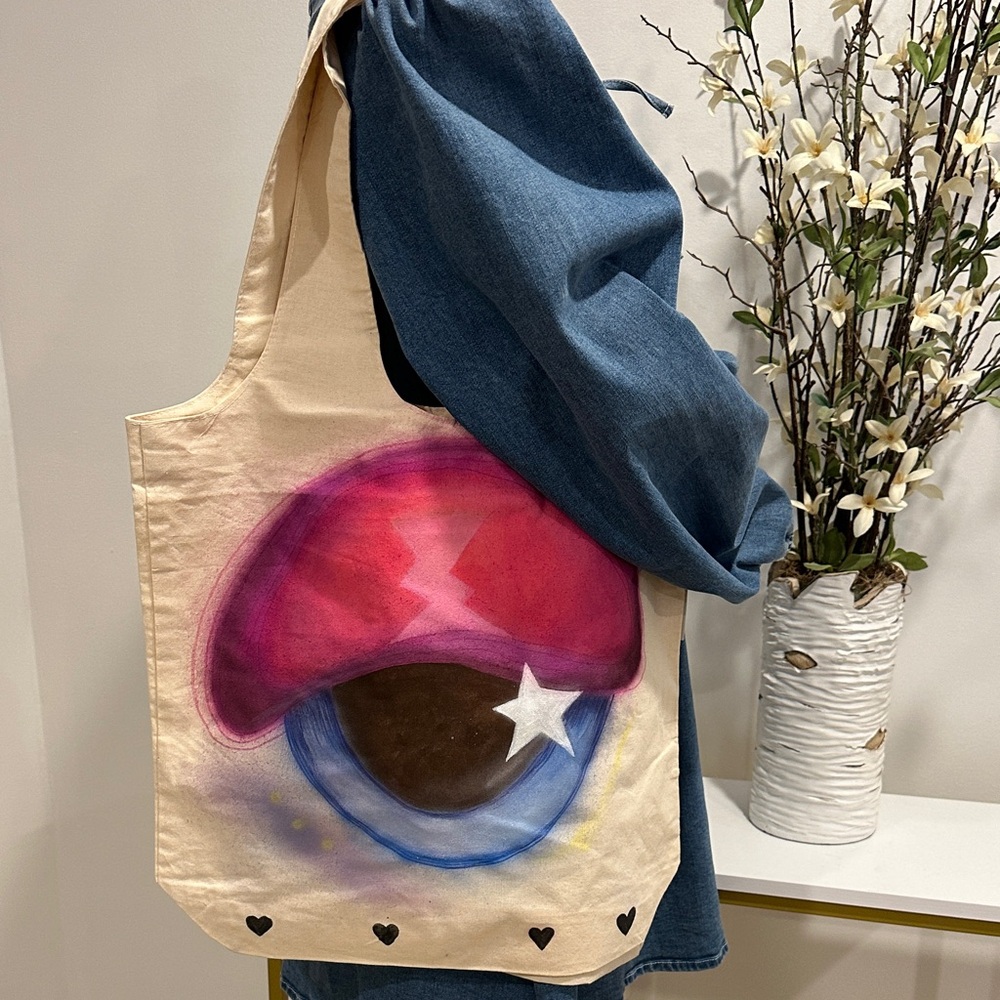 Hand painted Canvas Tote
